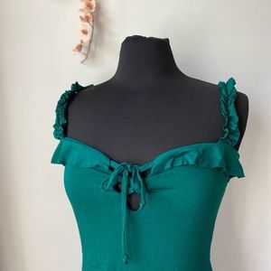 Emerald green pantsuit size 10